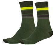 Endura BaaBaa Merino Stripe Sock (Forest Green) | product-related